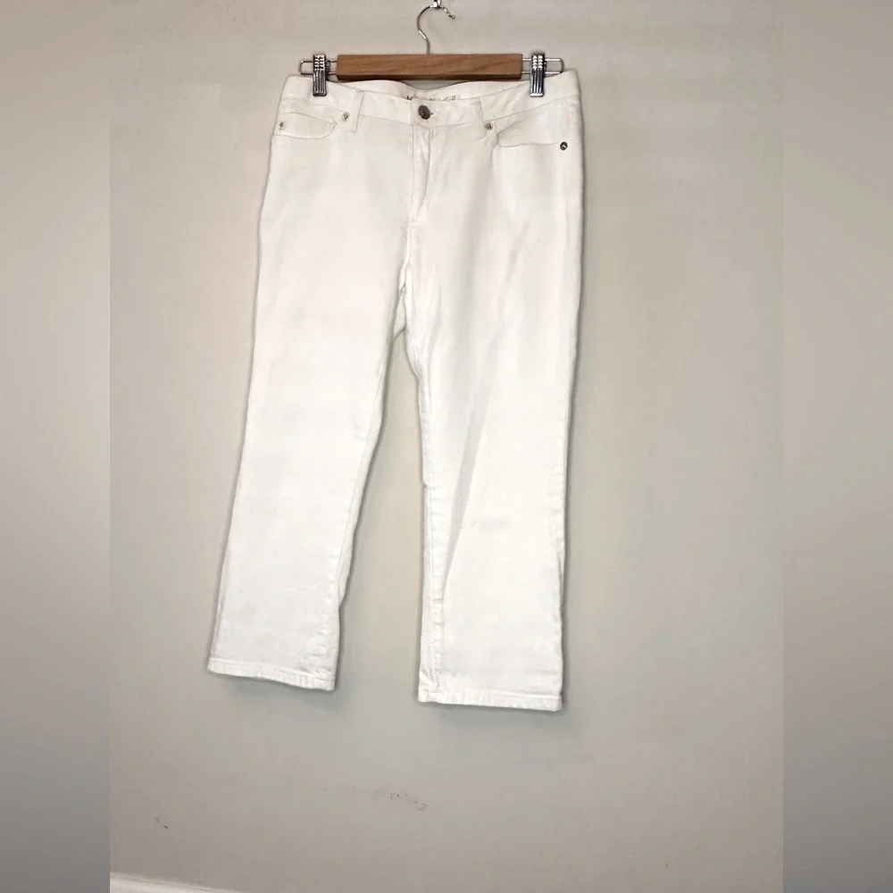 Michael Kors White Capris Size 6